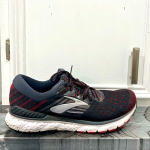 Brooks Transcend 6 Red and Grey Running Shoes